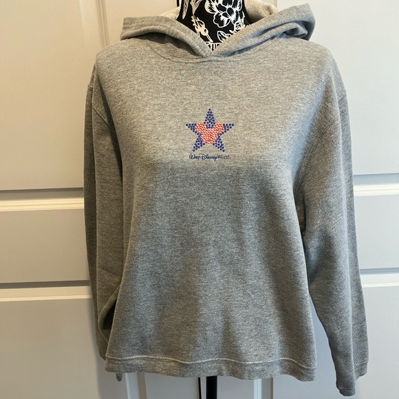 Disney Tops - Disney Gray Long Sleeve Boxy Sweatshirt